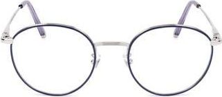 Retro Superfuture 49mm Round Optical Glasses in Silver at Nordstrom Rack