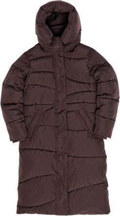 Mazine Waves Quilt Puffer Coat Mantel f&uuml;r Damen | braun