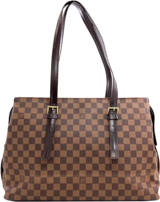 Louis Vuitton Damier Canvas Ebene Damier Canvas Tote Bag (Pre-Owned)
