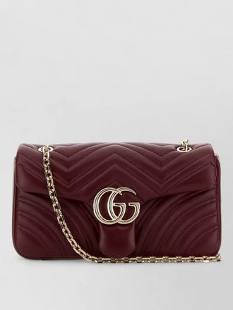Gucci medium gg marmont nappa leather shoulder bag