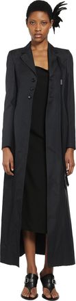 Ann Demeulemeester Abke X-Long Open Front Fitted Coat