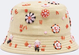 Prada Embroidered canvas bucket hat