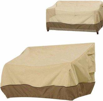OEM Funda Para Banco De Jard&iacute;n, Funda Para Muebles De Exterior, Protege Los Muebles, Impermeable Y Resistente A Los Rayos Uv, 223x83x84 Cm, Beige