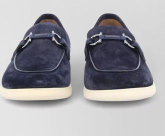 Ferragamo leather boat shoes