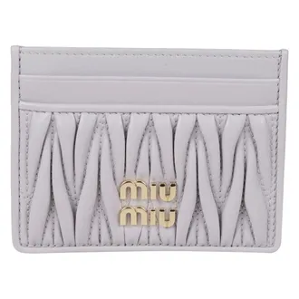 Miu Miu Dames, Accessoires, Paars, Maat: ONE Size Leer