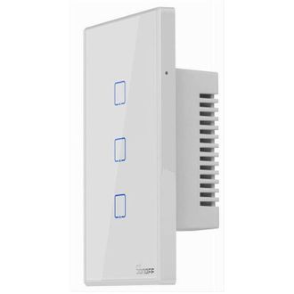 Trade Shop Trade Shop - Interruttore Sonoff Smart 3 Canale Controller Wifi Placca Touch Domotica T2us3c