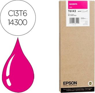 Epson Tinta Original Epson T6143 Magenta C13t614300 220ml