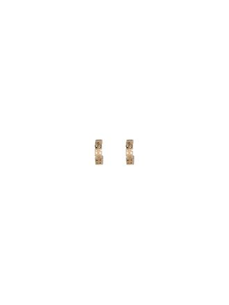 Versace Womens Logoed Earrings Versace Gold Brass