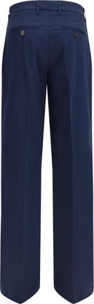True Royal Womens Niki Pants Blue Cotton; Elastane Trousers