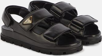 Prada Quilted leather sandals