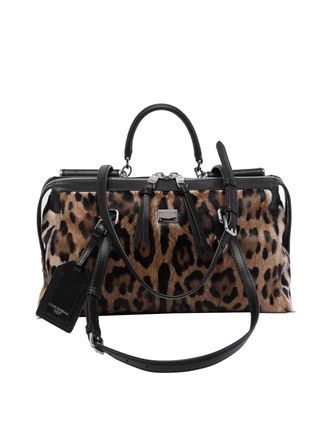 Dolce & Gabbana Vittoria Leo Print Handbag