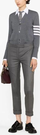 Thom Browne Womens Wool Pants - Grey - Size EU 46 (Womens)
