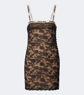 Saint Laurent Lace minidress