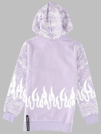 Vision Of Super Bandana Print Cotton Sweatshirt - Lilac