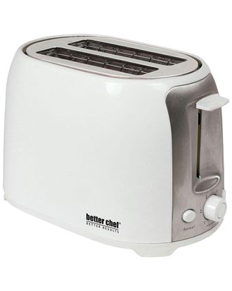 Better Chef Deluxe White Cool Touch Wide-Slot 2-Slice Toaster