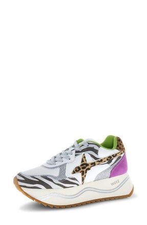 W6YZ Deva Sneaker in White/Black at Nordstrom, Size 11Us