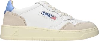 Autry Sneakers Medalist Mujer Piel Blanco/Azul Oscuro
