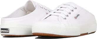 Superga 2402 Mule Womens Lace up casual Shoes White : EU 37.5 (US Womens 7) Medium, Textile