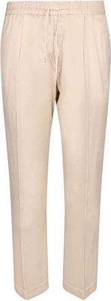 Jacob Cohen Slim-fit broek - Heren - Slim Fit Broeken - Beige - M - Leer - Broeken