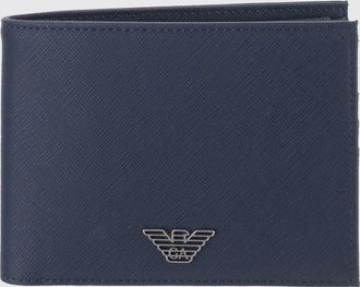 Emporio Armani Technical Fabric Bifold Wallet with Coin Pocket