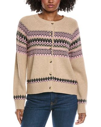 CeCe by Cynthia Steffe Fair Isle Wool-Blend Cardigan