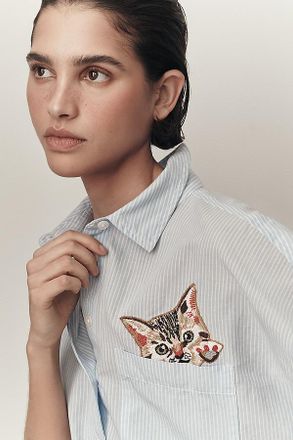 Maeve The Mabel Boxy Oxford Shirt by Maeve Top
