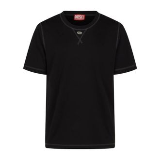 Diesel T-Shirts, male, Black, Size: M T-Madjust-Tr T-Shirt