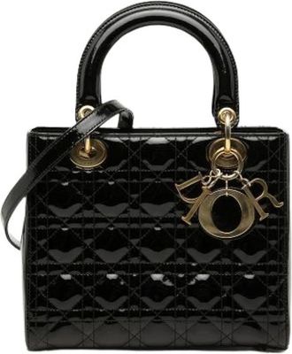 Dior Pre-owned Lady Dior Borsa a Mano - - Pre-owned - Donna - Nero - ONE SIZE