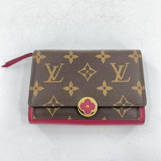 Louis Vuitton Blue Bordeaux Brown Monogram Monogram Wallet (Bi-Fold) (Pre-Owned)