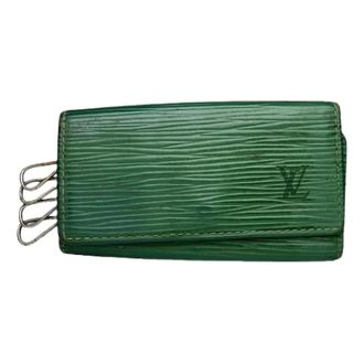 Louis Vuitton Pre-owned Lockme Sleutelhanger - Heren - Pre-owned - Groen - Maat: ONE Size Leer