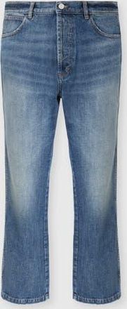 Missoni Five-pocket Cotton Denim Trousers With Zigzag Embroidery in Beige& White at Nordstrom, Size 48 It