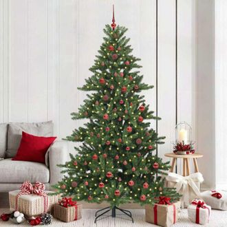 vidaXL &Aacute;rbol De Navidad Artificial Con Ramas Articuladas 210 Cm Pvc