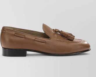 Ferragamo leather tassel loafers