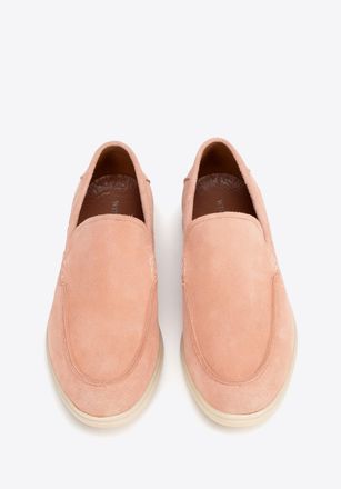 Wittchen Heren Mocassins van echt su&egrave;de leer, roze
