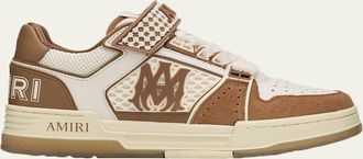 Amiri Mens MA Skyline Suede and Leather Basketball Sneakers
