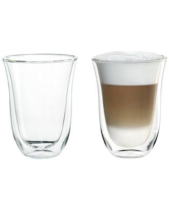 DeLonghi Delonghi Set Of Two 7.5Oz Latte Glasses