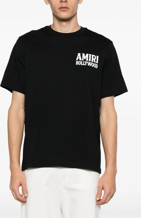 Amiri Mens Jazz Wolf T-Shirt in Black Cotton - Size X-Large
