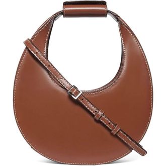 Staud Mini Moon Leather Bag in Tan at Nordstrom