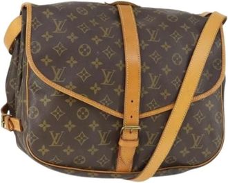 Louis Vuitton Pre-owned Vintage Cross Body Bag - Dames - Vintage Schoudertas - Bruin - ONE Size - Vintage
