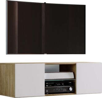 ebuy24 Muebles Tv Vcm Tablero De Pared Colgante Lowboard Dimensiones 40 X An. 95 X T. 36 Cm Gabinete De Pared - Jusa (sonoma Roble)