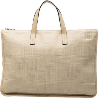 Loewe Pre-owned Loewe Embossed Leather Anagram Goya Briefcase Ladies MPB1YGBZ152IQWLE