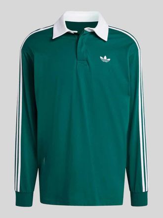 adidas Originals Relaxed Fit Rugbyshirt aus reiner Baumwolle in Gruen, Gr&ouml;&szlig;e XXL