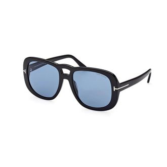 Tom Ford Accessoires, unisex, Zwart, ONE Size, Gagas Sol Zonnebril