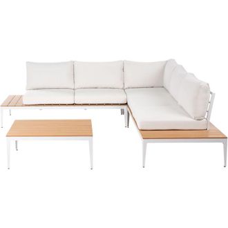 Beliani Beliani - Set da giardino moderni per esterni Cuscini Bianco sporco Positano