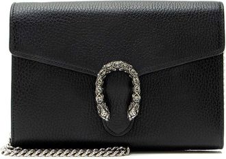 Gucci Leather Crystal Dionysus Chain Wallet (Authentic Pre-Loved)