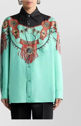 Etro silk printed long-sleeve shirt