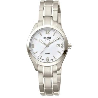 Boccia Elegant Armbandhorloge - Dames - Accessoires - Beige - Maat: ONE Size