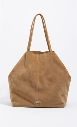 Bimba & Lola Large Split Leather Shopper Bag in Natural at Nordstrom