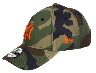 New Era New York Yankees - 9forty Adjustable Cap - League Essential (One-Size-fitts-All, Yankees-Camouflage-Orange)