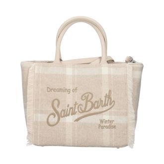 MC2 Saint Barth Tassen, Dames, Beige, ONE Size, Wol, Colette Vilten Handtas